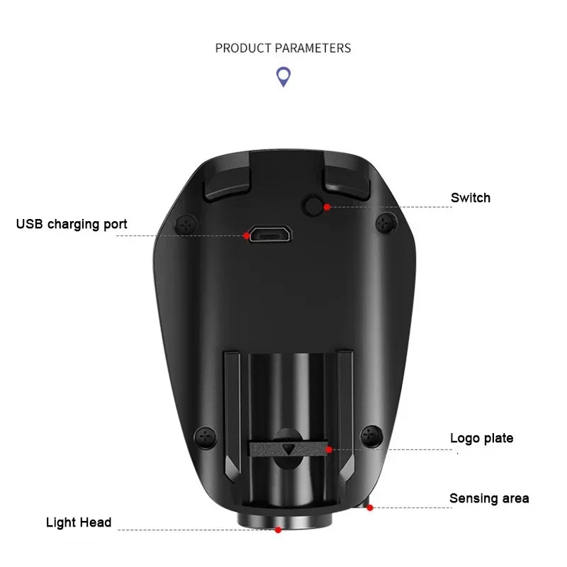 pieces USB Rechargeable rhinoceros de voiture