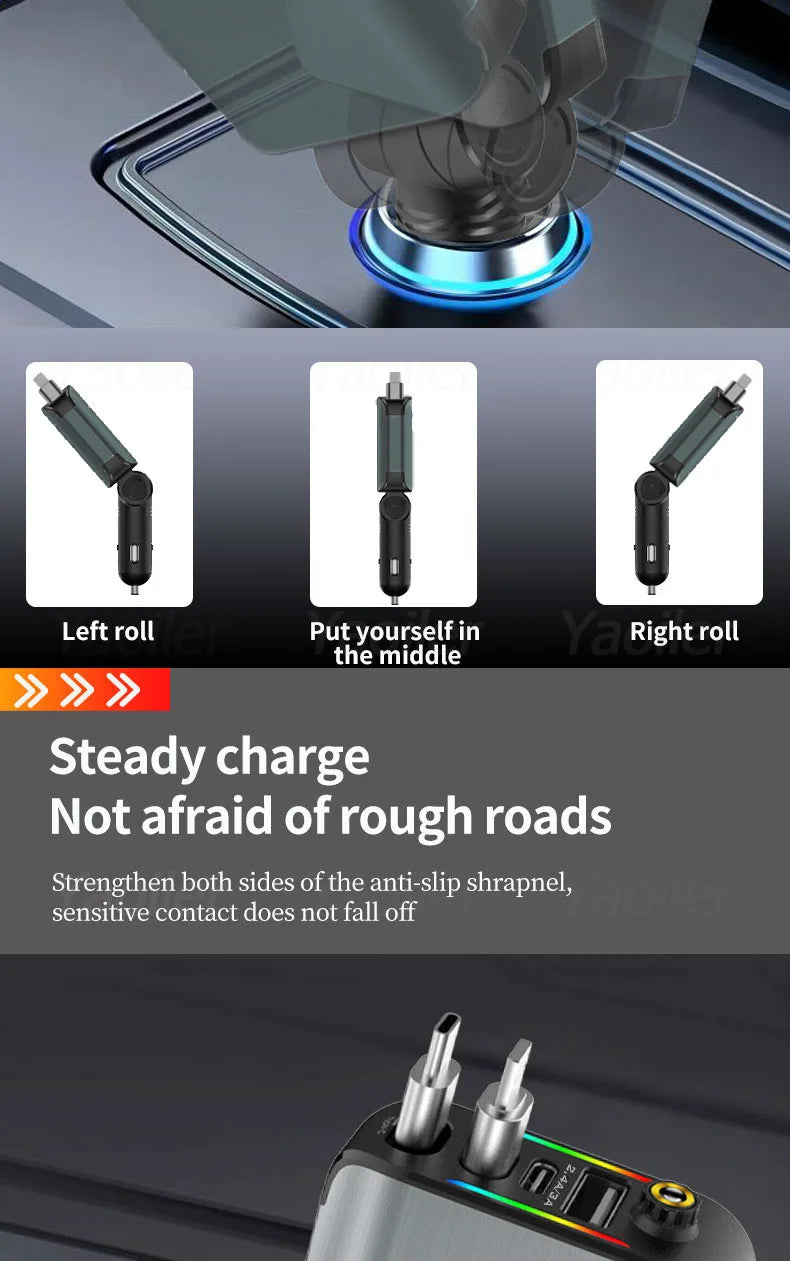 chargeurs de voiture pour téléphone iPhone Samsung