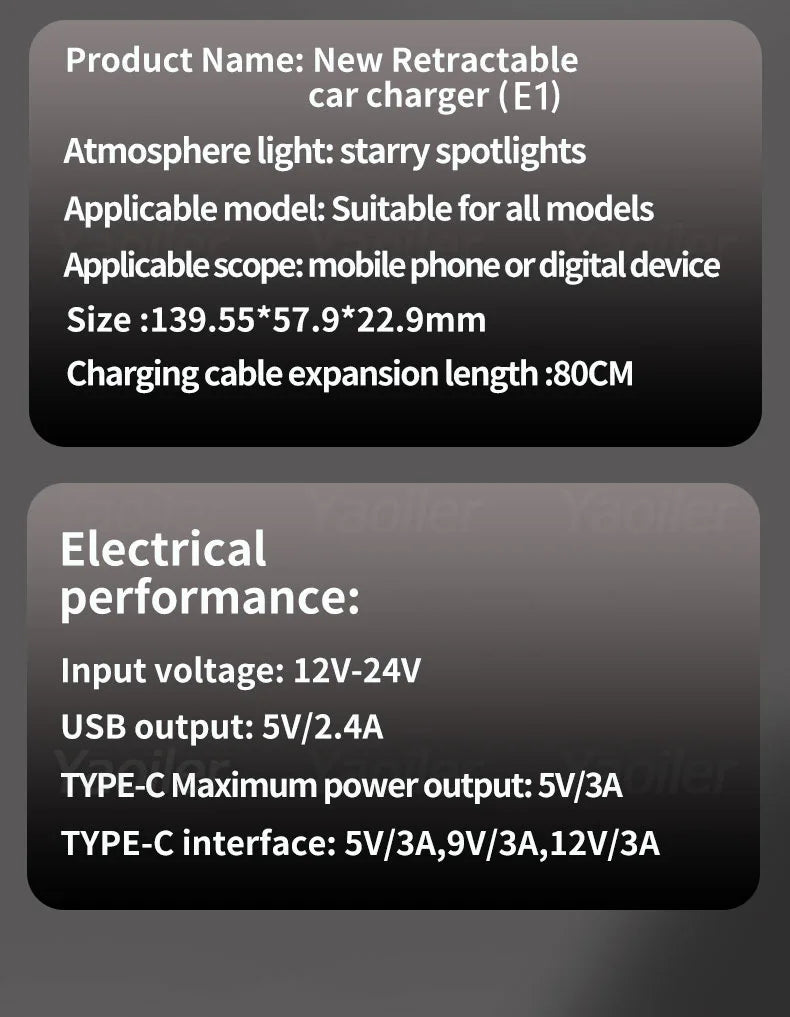 chargeurs de voiture pour téléphone iPhone Samsung