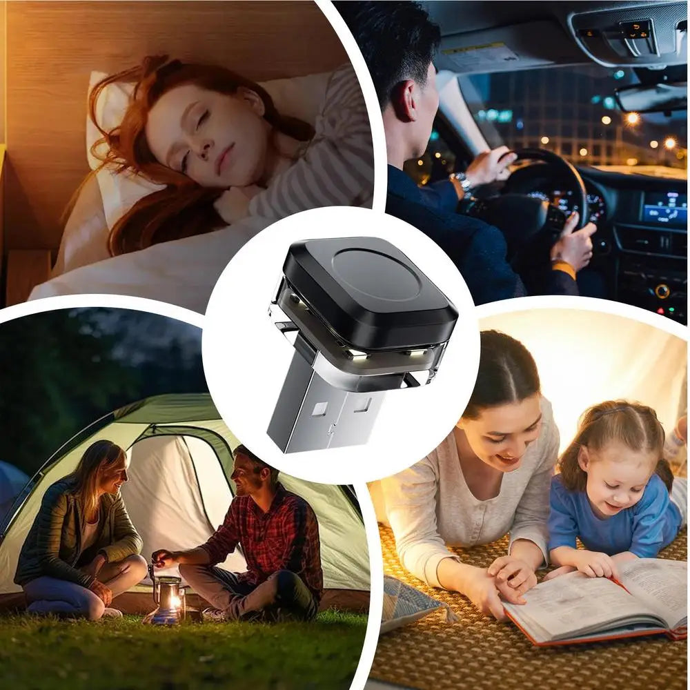 Inside Car Lights LED Ambient Light USB Interior Car Light Wireless Multicolor Night Light Multiple Modes Interior Light for Car