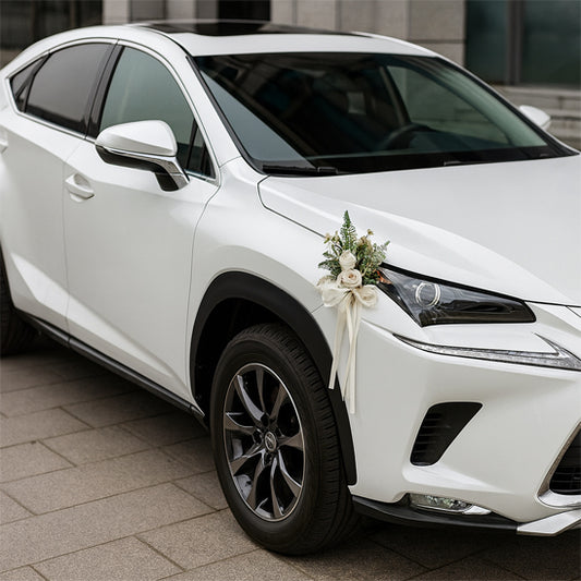 décoration voiture mariage