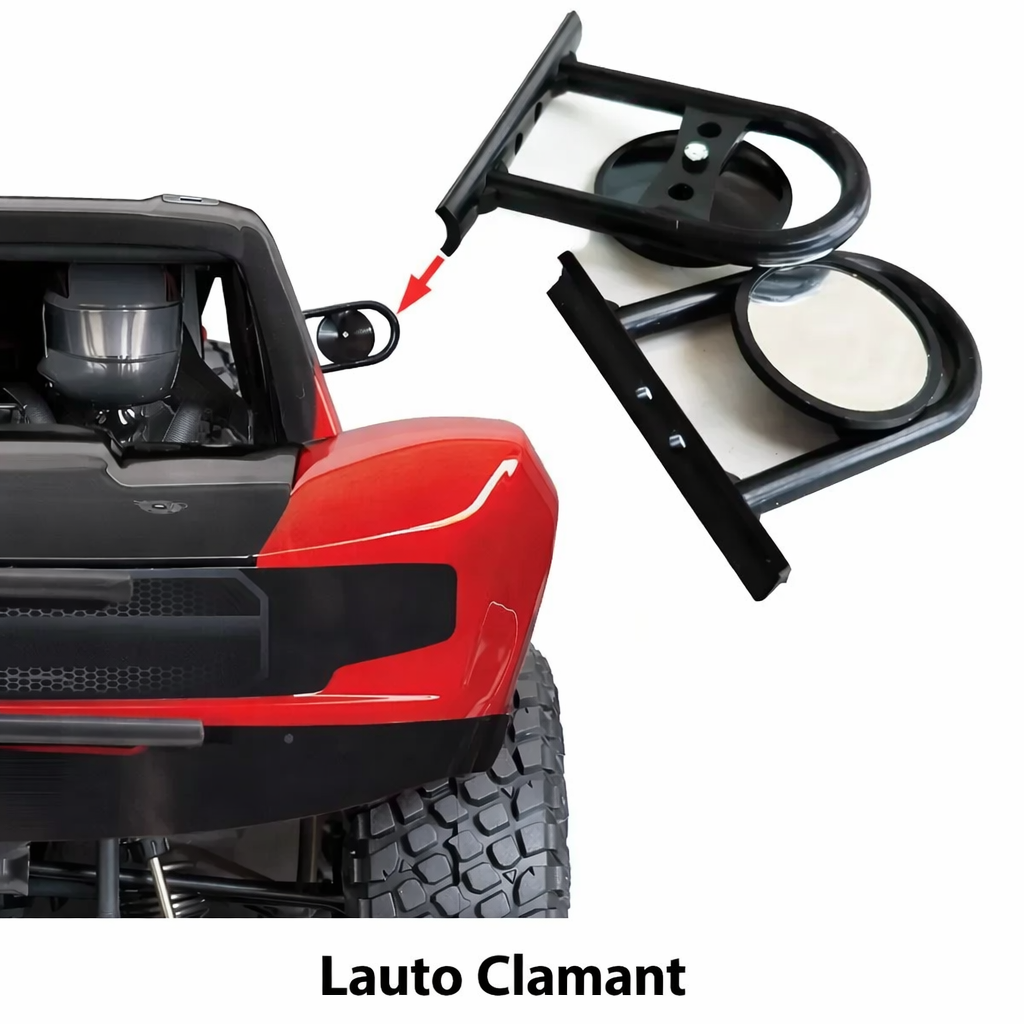 Rétroviseur réfléchissant pour voiture RC 1/10 – Accessoire scale pour Traxxas UDR, Losi et véhicules d’escalade