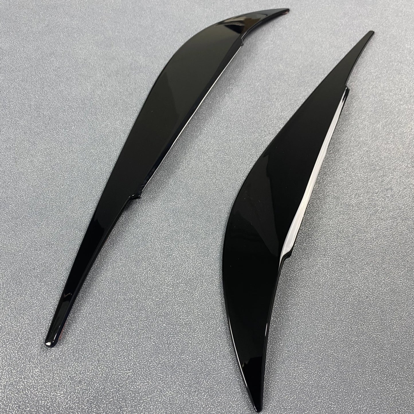 Sourcils de phare brillants en carbone ABS