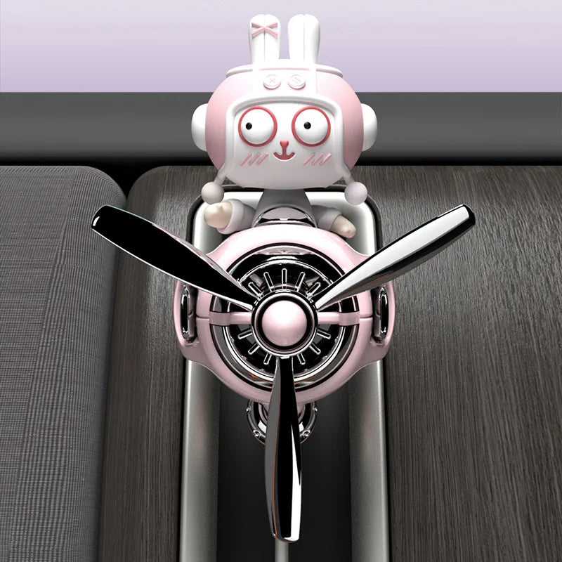Désodorisant de voiture pilote lapin