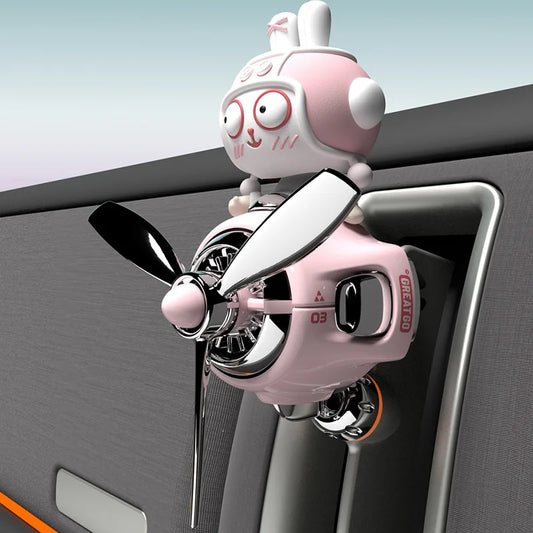 Désodorisant de voiture pilote lapin