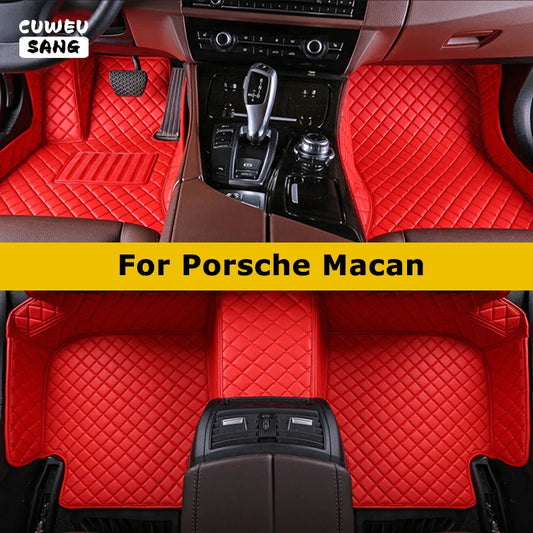 CUWEUSANG tapis de sol de voiture personnalisés pour Porsche Macan