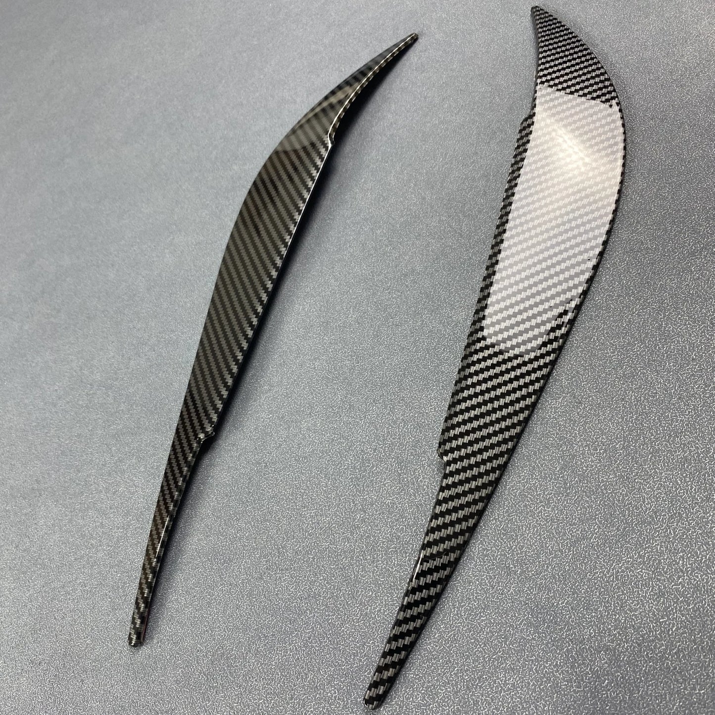 Sourcils de phare brillants en carbone ABS