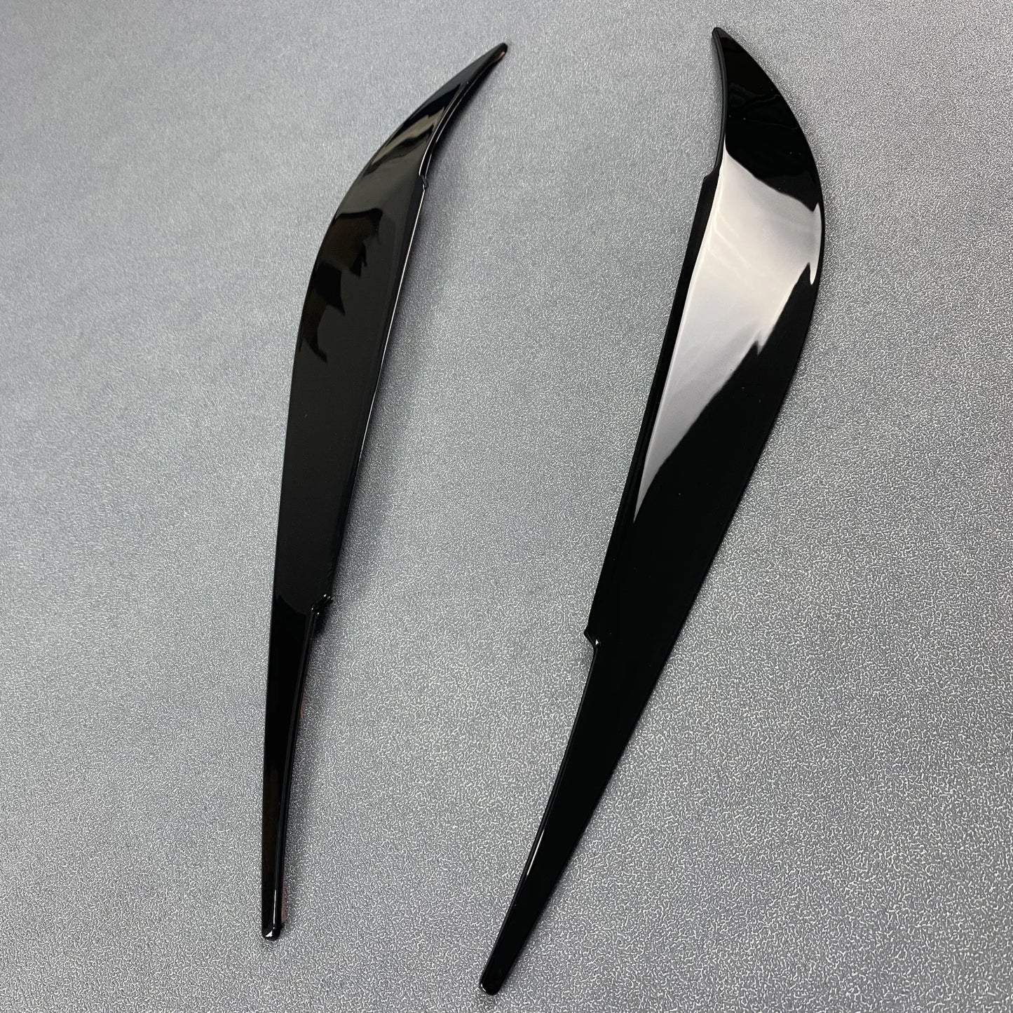 Sourcils de phare brillants en carbone ABS